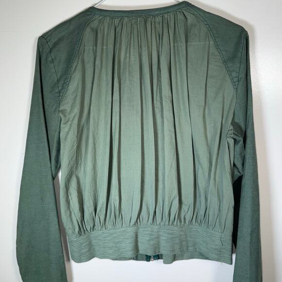 Anthropologie Hei Hei Hilltop Olive Green Bomber Jacket Small Lightweight Boho - Picture 7 of 12